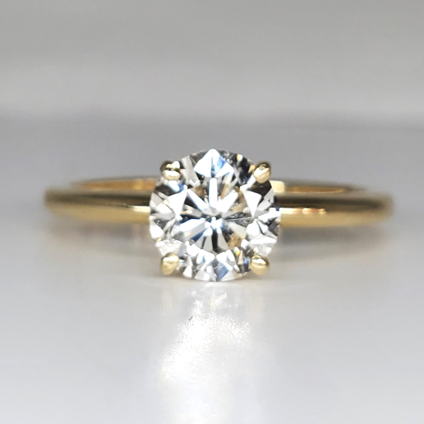 14K Yellow Gold 1.04 carat Diamond Ring DSR-23753