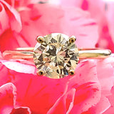 14K Yellow Gold 1.62 Carat Diamond Solitaire Ring DSR-23751