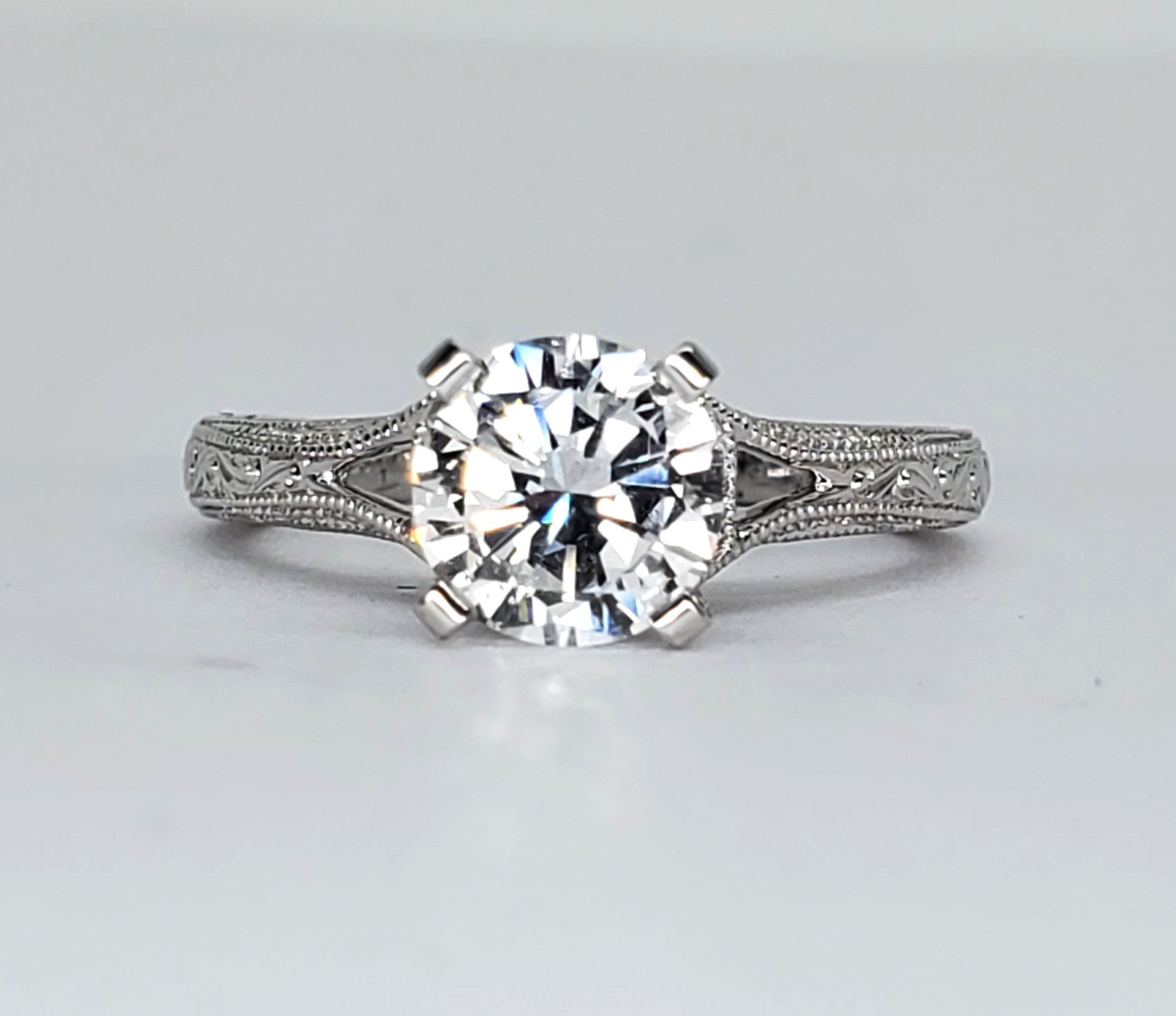 14K White Gold 1.58 CTW Diamond Ring - DSR-23782