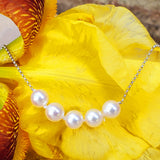 14K White Gold 6-6.5mm Akoya Pearl Strand GPS-20071