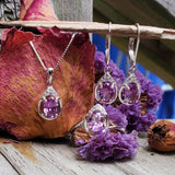 F Sterling Silver Created Alexandrite Ring, Pendant, or Earring - June