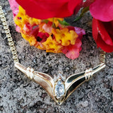 14 Karat Yellow Gold  Marquise Diamond Pendant DPD-26774