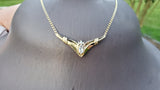 14 Karat Yellow Gold  Marquise Diamond Pendant DPD-26774