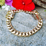 10k Yellow Gold Cuban Link Bracelet DEJ-24526