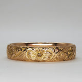 Gold Filled 15MM Floral Bangle DEJ-24539