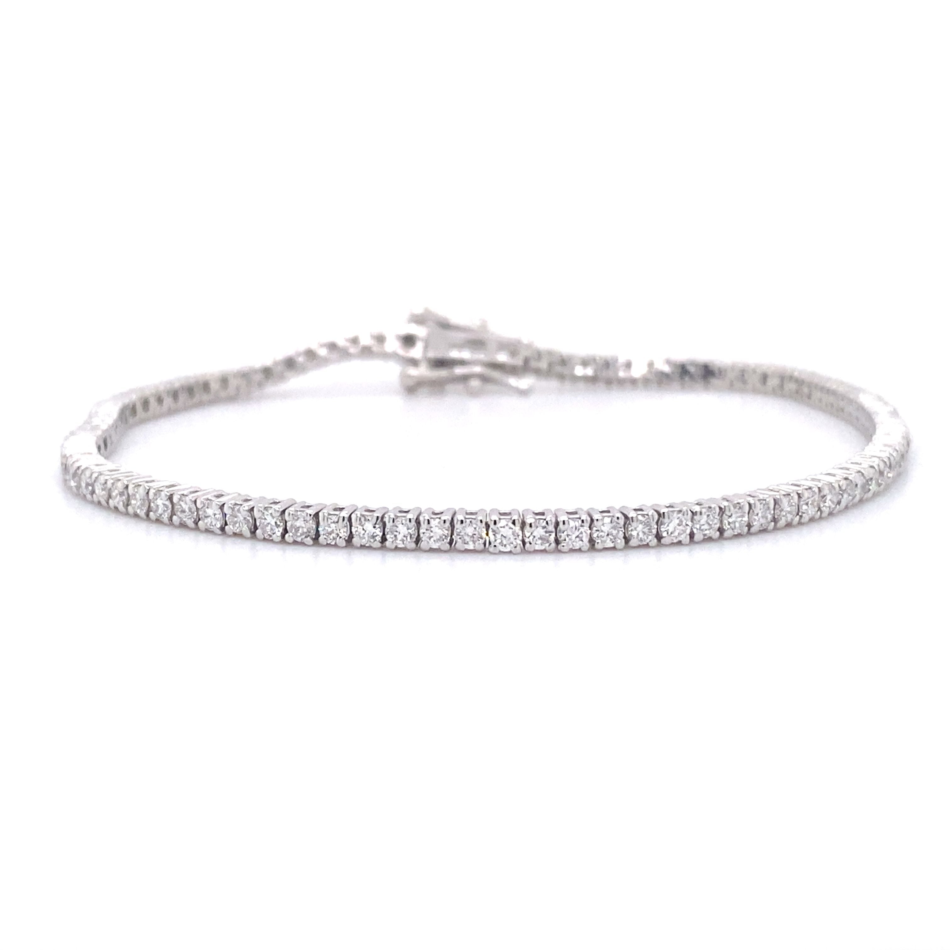 Sterling Silver 2CTW Lab Grown Diamond Bracelet SDM-11314