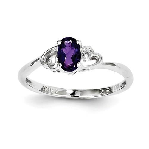 ah Sterling Silver Gemstone Rings for Each Month