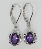 B Sterling Silver Amethyst Ring, Pendant, or Earring - February