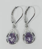 F Sterling Silver Created Alexandrite Ring, Pendant, or Earring - June