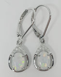 J Sterling Silver Created Opal Ring, Earring or Pendant - October