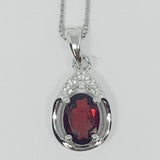 az Sterling Silver Garnet Ring, Pendant, or Earring - January