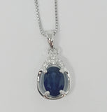 I Sterling Silver Created Sapphire Ring, Pendant, or Earring - September