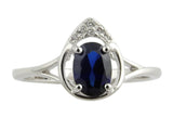 I Sterling Silver Created Sapphire Ring, Pendant, or Earring - September
