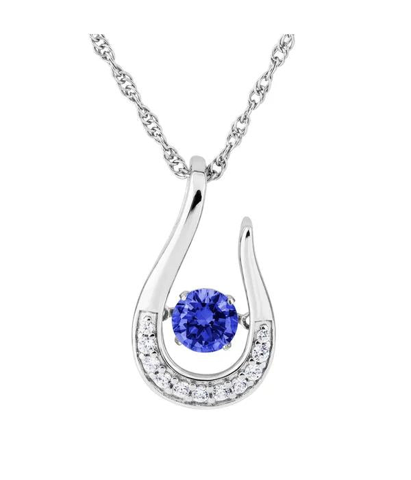 af   Sterling Silver Twinkle Birthstone Pendants - All Months