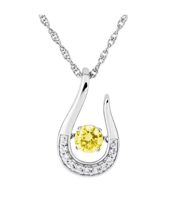 af   Sterling Silver Twinkle Birthstone Pendants - All Months