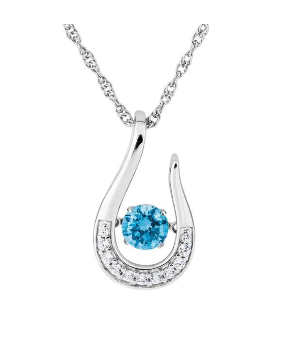 af   Sterling Silver Twinkle Birthstone Pendants - All Months