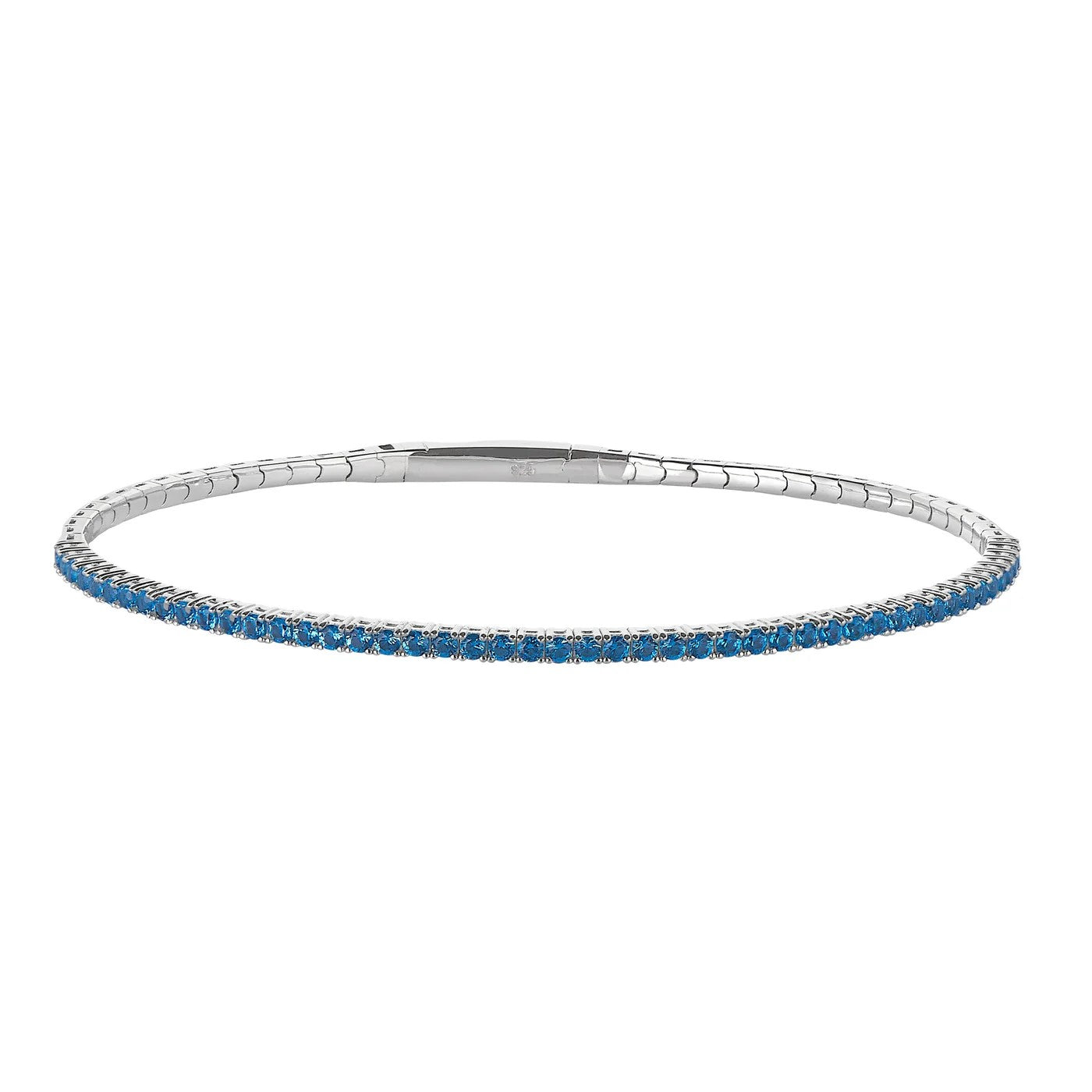 aa Birthstone Flex Bangles Simulated Gemstone Bracelets - All Months
