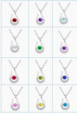 af   Sterling Silver Twinkle Birthstone Pendants - All Months