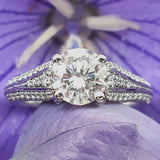 14k White Gold 1.65 CTW Diamond  Ring -  DSR-23493