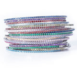 aa Birthstone Flex Bangles Simulated Gemstone Bracelets - All Months