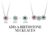 Add-A-Birthstone Necklaces with Chain - All Months