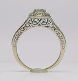 14k White Gold .50 CTW Round Cut Diamond Engagement Ring DSR-23672