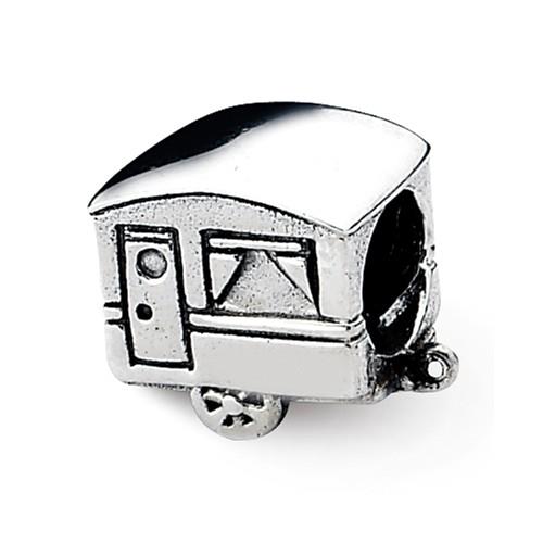 Sterling Silver Camper Trailer Reflections Bead REF-12116