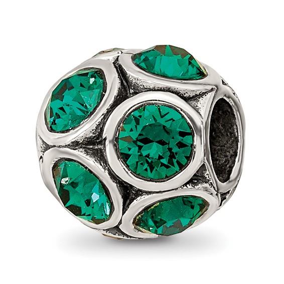 Sterling Silver May Crystal Reflections Bead REF-12218