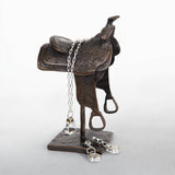 Sterling Silver Cheyenne Western Riding Stirrup Necklace SSJ-13719