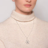 Sterling Silver Lucky Medallion Horseshoe Necklace SSJ-13706