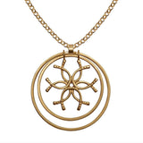 Medallion N Rings Horseshoe Necklace ZGF-05145
