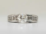14K White Gold Diamond Ring DSR-23161