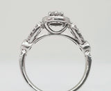 14 Karat White Gold .50 CTW Diamond Halo Ring  DSR-23465