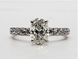 14KW Oval Diamond Solitaire Ring  DSR-23712