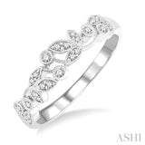 1/6 Ctw Round Cut Diamond Wedding Band in 14K White Gold