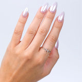 1/20 Ctw Initial 'E' Round Cut Diamond Fashion Ring in 10K Yellow Gold