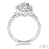 1/2 Ctw Diamond Semi-mount Engagement Ring in 14K White Gold