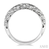 3/8 Ctw Round Cut Diamond Matching Wedding Band in 14K White Gold