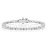 14k White Gold 5CTW Lab Grown Diamond Bracelet- DLB-10017