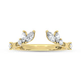 14K Yellow Gold 0.25CTW Lab Grown Diamond Split Ring DLB-10101