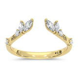 14K Yellow Gold 0.25CTW Lab Grown Diamond Split Ring DLB-10101