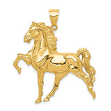 14k Yellow Gold Horse Pendant GCM-21900