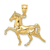 10k Yellow Gold 3-D Walking Horse GCM-21880