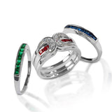 Kelly Herd Interchangeable CZ Horseshoe Ring in Sterling Silver SCZ-10021