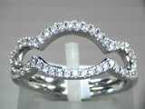 14K White Gold Diamond Infinity Bands Ring DWB-24280