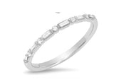 10K White Gold .10CTW Diamond Band DWB-24434