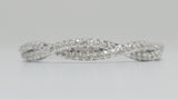 10K White Gold Diamond Twist Ring DWB-24520