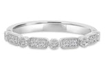 14K White Gold Diamond Ring - DWB-24693
