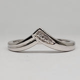 10K White Gold Diamond Ring - DWB-24741