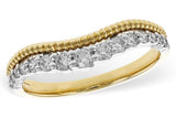 14K Gold Diamond Curve Wedding Band DWB-24752